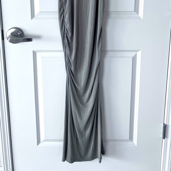 Forever 21 Green Ruched Sheath Maxi Dress - Picture 6 of 6